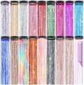 Hair Tinsel Clip in Pack of 18 Pcs 18 Colors Hair Accessories by Uikreo-Designtoyourbeauty