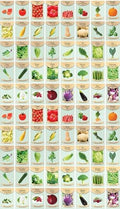 Set of 80 Vegetable and Herb Seeds - 30 Total Varieties - 100% Non-GMO & Heirloom - Great for Starting a Garden! High Germination Rate! by BlackDuckBrand