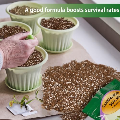 Carnivorous Plant Soil Mix 4qt, Pure Peat Moss and Perlite Mixture for Venus, Pitcher, Butterwort, Nepenthes, Sundew - Image 5