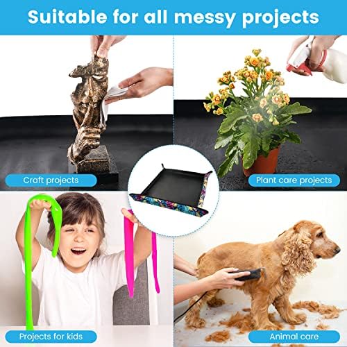 Waterproof Potting Mat for Indoor Plant Transplanting and Dirt Control, Gardenig Gifts for Women, Repotting Mat Succulent Gardening Mat 29.5"x29.5" - Image 4