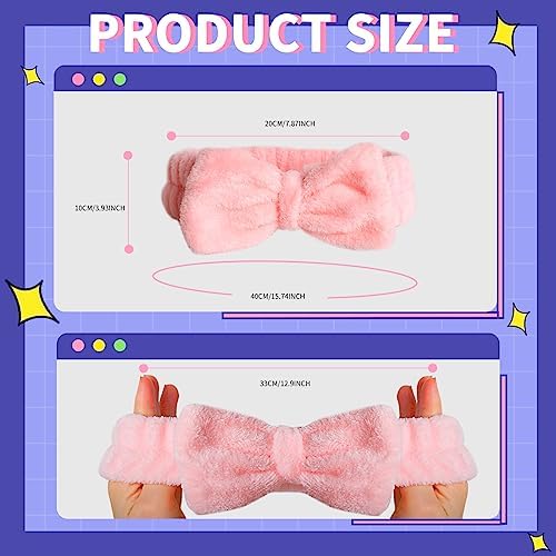 WSYUB Spa Headbands, Makeup Headband,Bow Headband for Washing Face skincare headbands for women,Easter Basket Stuffers Gifts - Image 2