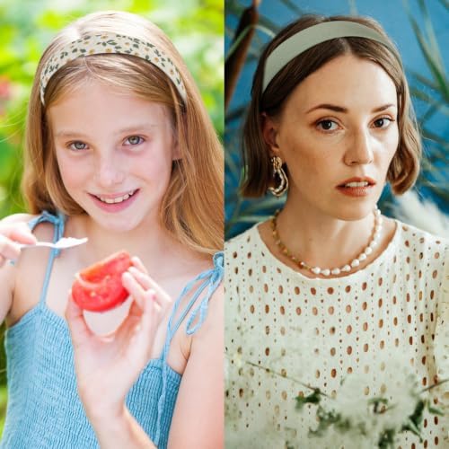 Headbands for Women & Girls, 3 Pack Non Slip Wide Trendy Headbands - Image 3