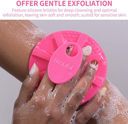 Silicone Body Scrubber, BEAUTAIL Gentle Exfoliating Shower Brush for Body - Image 3
