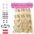 Carter Girls & CO. Hair Extension Holder 4 Mounting Options & Tools | Fully Equipped Hair Extension Hanger with Holds Clip-ins, Tape-Ins, Wefts for Washing, Styling, Storage & Travel (Pink) by Unknown