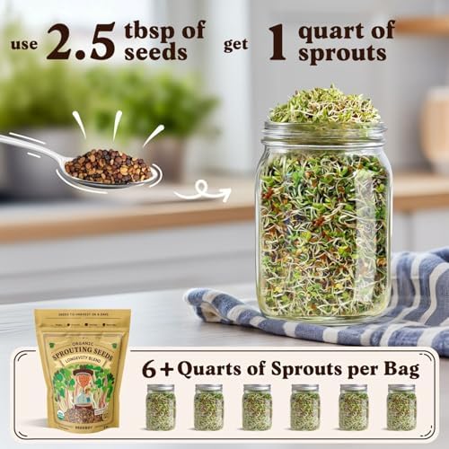 Seedboy Organic Non-GMO Sprouting Seeds (Longevity Blend) - Image 3