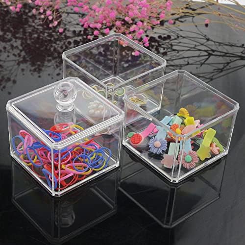 Acrylic Hair Accessories Organizer for Girls with Lids, 3 Stackable - Image 5