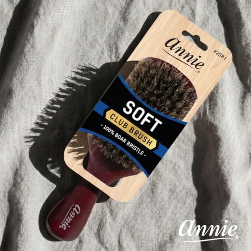 Annie Soft Club 100% Pure Boar Bristle Wave Hair Brush for Men - Image 6
