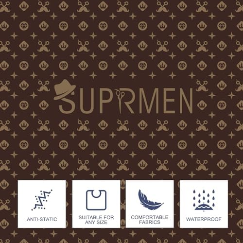Barber Capes for Men Professional Haircut Capes with Snaps Salon Capes for Stylist -63"*56"(Brown) - Image 4