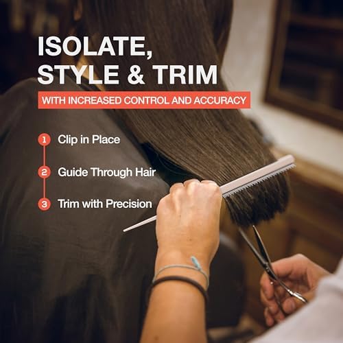 ColorBow Rat Tail Combs, Teasing Comb, Flat Iron Combs for women, Parting Combs for braiding hair, Hairstylist essentials for Highlights - balayage board hair combs for styling & cutting (2 Pack) - Image 3