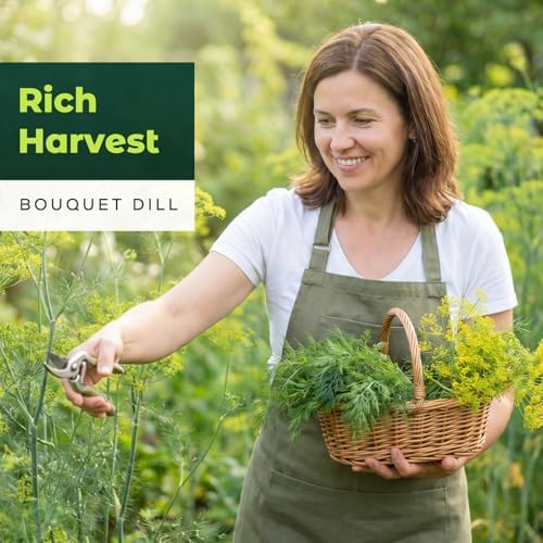 1200 Bouquet Dill Seeds for Planting Indoors & Outdoors - Premium Non-GMO Culinary Herb Seeds for Pickling, High Germination Fast Growing - Image 5
