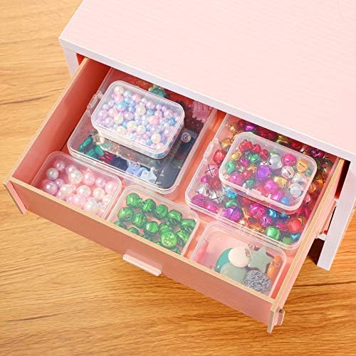 Jetec 6 Pieces Small Clear Plastic Storage Box, 2.5 x 1.7 x 0.8 Inch - Image 6
