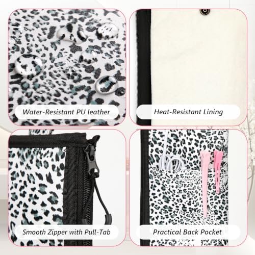 2-in-1 Heat Resistant Mat & Storage Bag with Pocket for Hair Tools - Image 3