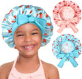 YANIBEST 2 PCS Soft Satin Bonnet, Overnight Protection, Kids Toddler Baby by yanibest