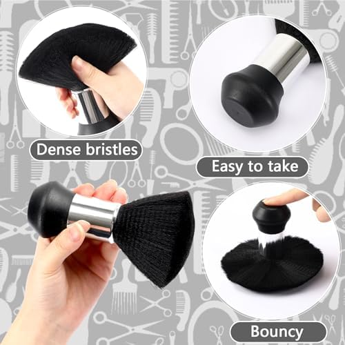 FEBSNOW Hair Cutting Cape Kit,Professional Barber Cape with Duster Brush - Image 4