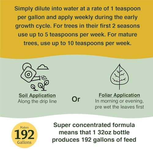 Farmer's Secret Fruit Tree Booster Fertilizer (32oz) - Super Concentrated and Phosphorus Rich - Formulated for All Fruit Trees Including Peach, Banana, and Apple (Pack of 2) - Image 4