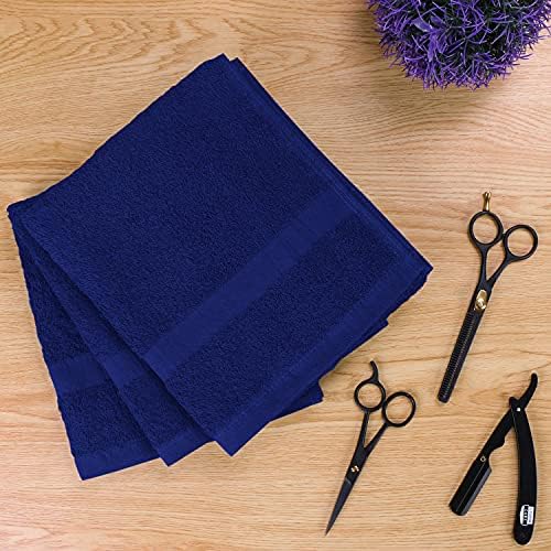 Utopia Towels Salon Towels, Pack of 24, 16x27 in, 100% Cotton, Royal Blue - Image 3