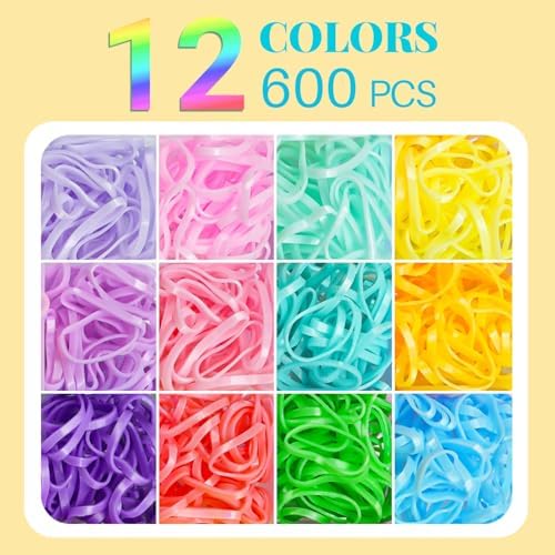 IKOCO 826PCS Hair Accessories for Girls, Elastic Hair Ties with Colorful Clips and Tools - Image 3