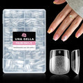 UNA GELLA Extra Short Square Nail Tips XS 216pcs Soft Gel Tips by UNAGELLA