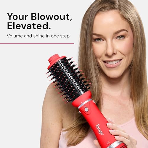 L'ANGE HAIR VolumeBoost 60mm 2-in-1 Ceramic Volumizing Brush Dryer | Fast Drying & Styling for Frizz-Free, Voluminous Blowouts | Ceramic-Coated Barrel (Red) - Image 7