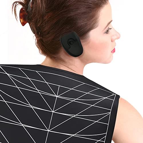 Hair Dye Collar, Salon Hairdressing Hair Cutting Cape, Styling and Hair Cutting Salon Supplies, Waterproof Silicone Neck Guard, Perfect for Home and Professional Hair Coloring (Black) by KUNBEIEN