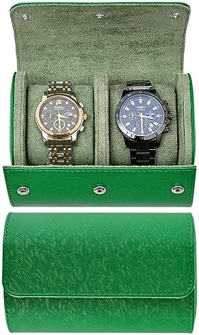 Watch Roll Travel Case for Men and Women- 2 Watch Storage and Organizer by ROSELLE