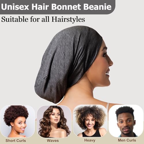 Satin Bonnets for Sleeping Adjustable Silk Lined Bonnet Sleep Cap Hair Wrap - Image 6