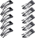 Chinco Gun Black 24 Pcs Double Grip Hair Metal Snap Clips,2 Inch by Chinco