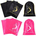 6 Pcs Wig Storage Bags, Mix Black and Pink by AliLeader