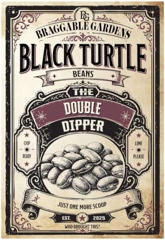 Black Turtle Bean Seeds for Planting, Heirloom Dry Bean Vegetable Seeds, Productive Black Bean Variety for Soups, Burrito Bowls, Dips, Southwestern Recipes and Dry Storage - Image 2