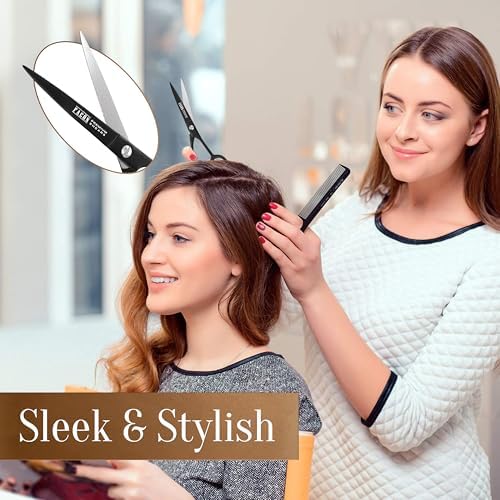 Facón Hair Cutting Scissors - Professional Hair Scissors 6.5 Inch Razor Edge Barber Shears Salon Hair Cutting Shears - Japanese Stainless Steel - Precision Cutting Premium Shears for Men, Women & Kids - Image 3