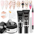 Solid Builder Gel for Nails 3D Nail Sculpture Gel and Nail Rhinestone Glue by SUPWEE