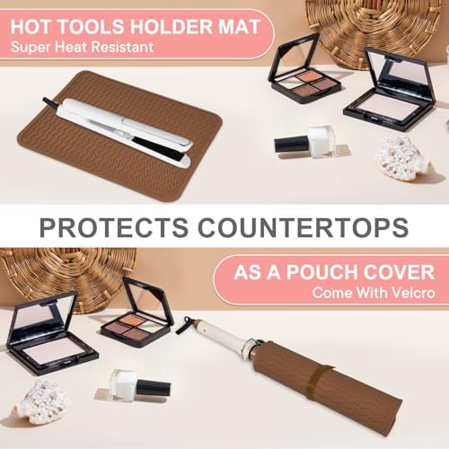 Suafrnut Oversize Silicone Heat Resistant Mat for Hair Tools(14.2" x 11") - Image 6