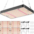 Grow Lights (4 Pack), Hanging Grow Lights for Indoor Plants, 25W UV-IR Full Spectrum Led Grow Light for Seedling Veg and Bloom by Ohtoad
