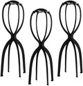 Dreamlover Wig Stand Tall 19.7 Inches for Long Wigs, Black, 3 Pack by Dreamlover
