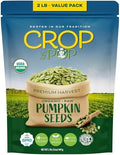 CROP BY POP - Organic Raw Pumpkin Seeds (32 Oz - 2 LB) by NutCravings%C2%AE
