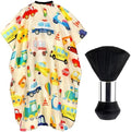 FEBSNOW Kids Haircut Cape, Professional Barber Cape with Neck Duster Brush by HOMECRAFTBEAUTYBABY
