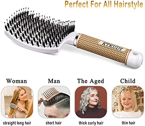 2 Pack Detangling Brushes for Women & Kids, Wet & Dry Hair, All Hair Types - Image 5