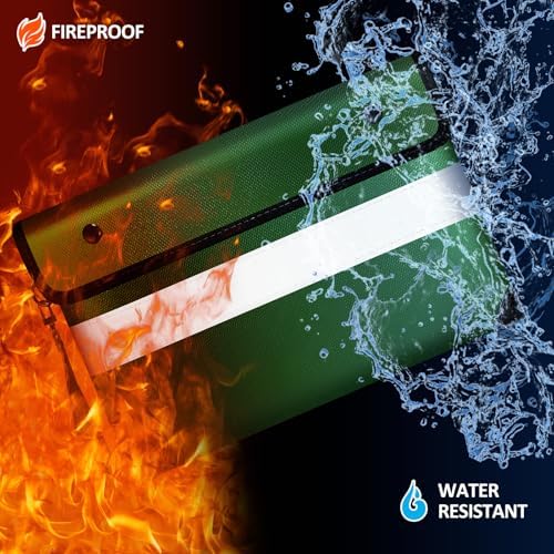 Vailoin 6200°F Fireproof Money Bag, 8 Layers of Heat Insulated Materials - Image 2