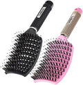 Boar Bristle Hair Brush Set – Wet/Dry Detangler for All Hair Types by TaiBest