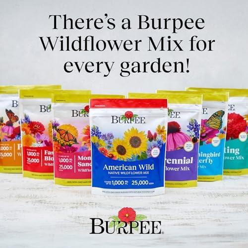 Burpee American Wild Wildflower Seeds | 25,000 Bulk Seeds, Multi, 1 Bag | 13 Varieties of Non-GMO Flower Seeds | Covers 1,000 Sq. Ft. | Grown in the USA - Image 7