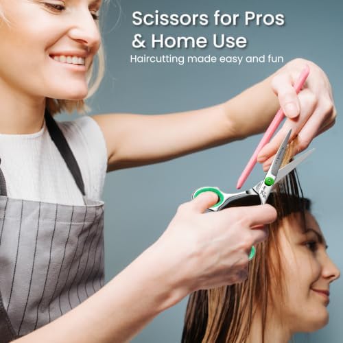 Hair Cutting Scissors, 440C Convex Edge Professional Hair Shears - Image 4