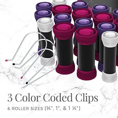 Remington Ionic Conditioning Hair Setter, 20 Velvet Rollers, 6 Large (1¼”), 10 Medium (1"), 4 Small (¾”), Blowout Style Hair Curlers (Pack of 2) - Image 4