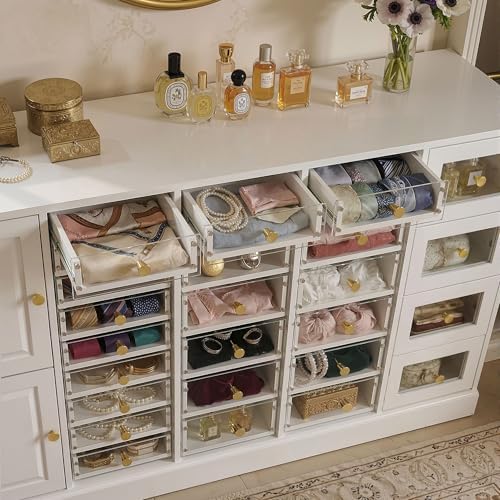 Nail Polish Storage Jewelry Display Cabinet with 25 Acrylic Drawers - Image 3