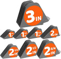 Mega Hair Clipper Guards, 8pcs Gray, Fits Most Wahl Full Size Hair Clippers (3 Inch 8pcs) by AFANSOCLUB