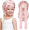 AWAYTR Kids Bonnets for Girls - Satin Long Hair Braid Bonnet for Sleeping by AWAYTR
