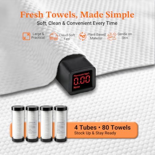 ​80 Count Disposable Face Towel, Compressed Face Towels - Image 5