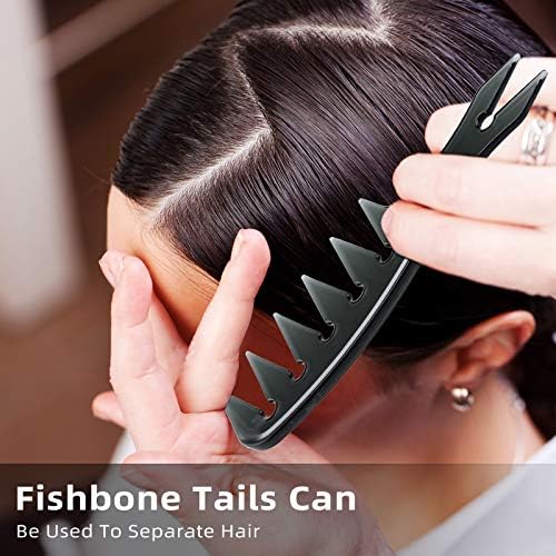 Patelai 3 Pcs Wide Tooth Styling Comb Set with Hair Pick for Curly Hair - Image 6