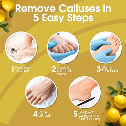 DeEnti Callus Remover for Feet, Foot Callus Remover Gel, 16oz Lemon Scent - Image 3