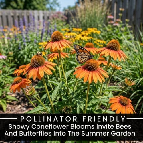 3 Orange Coneflower Live Plant Plugs – Echinacea Summer Flowering Perennial - Image 6