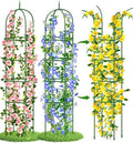 Garden Obelisk Trellis for Climbing Plants, 6FT Garden Obelisk Rustproof PE Coated Metal Potted Plant Climbing Support, Thickened Tube Plant Tower Trellis for Clematis Vine Support Indoor (2 Pack) by GrowYourGreenParadise